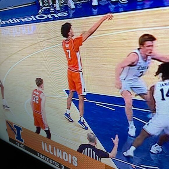 Nike Fighting Illini Illinois Pro Style Basketball Shorts Champaign Urbana REAL - Picture 2 of 8